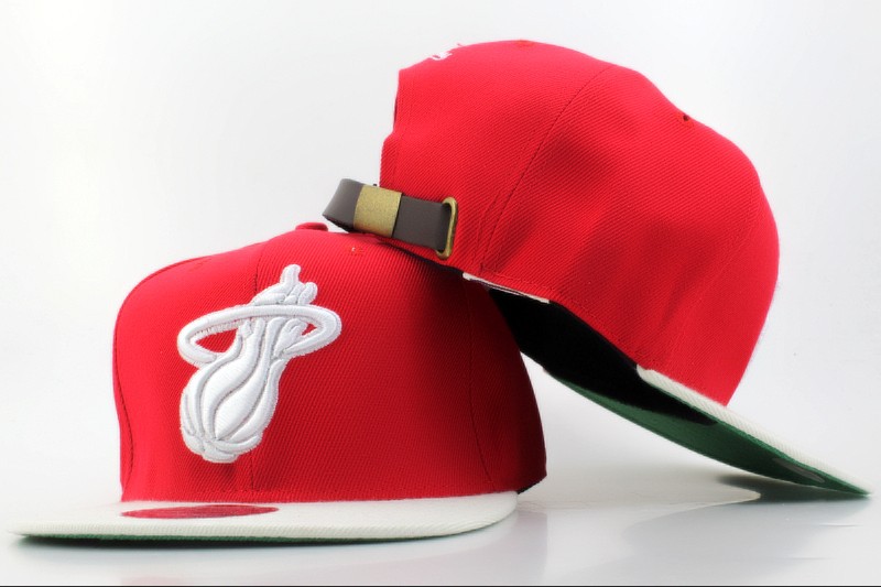 Miami Heat M&N Snapback Hat QH 0617